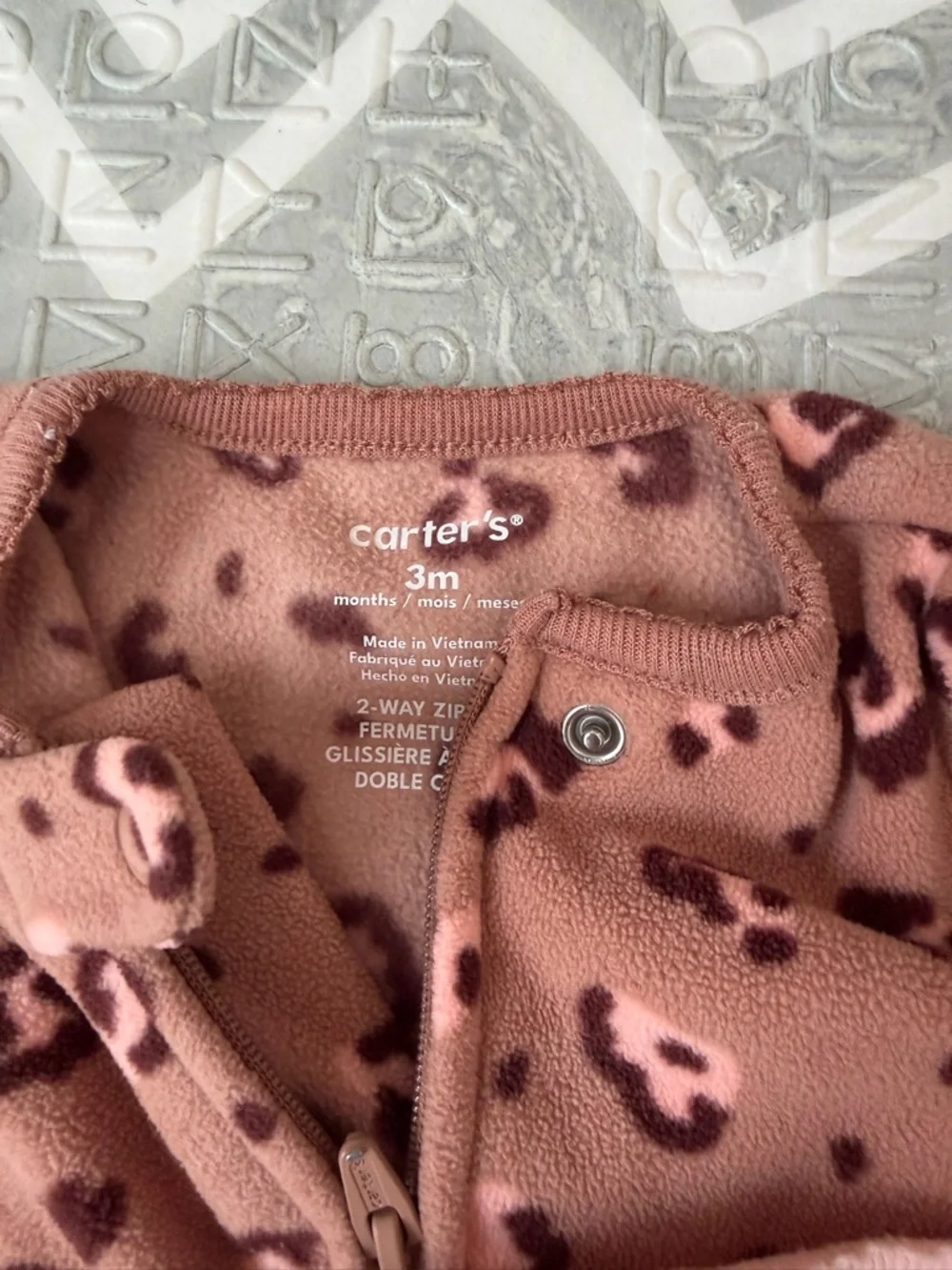 Carter's 4-Pack Footie Sleepers in Pink, Mauve, Sage & Cream 0-3 M bundles